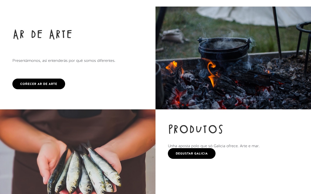 Portada de la web de Ar de Arte