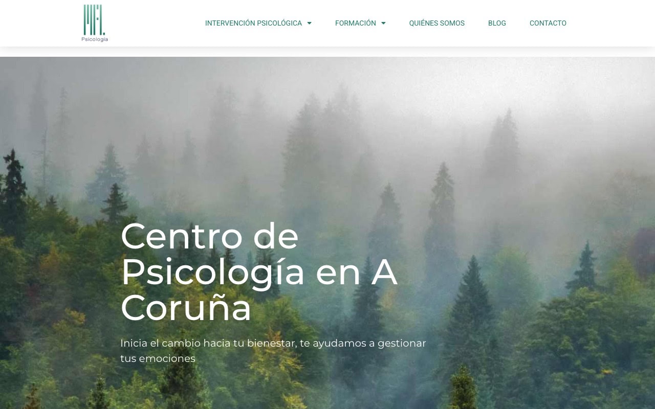 Portada de la web de MFL Psicología